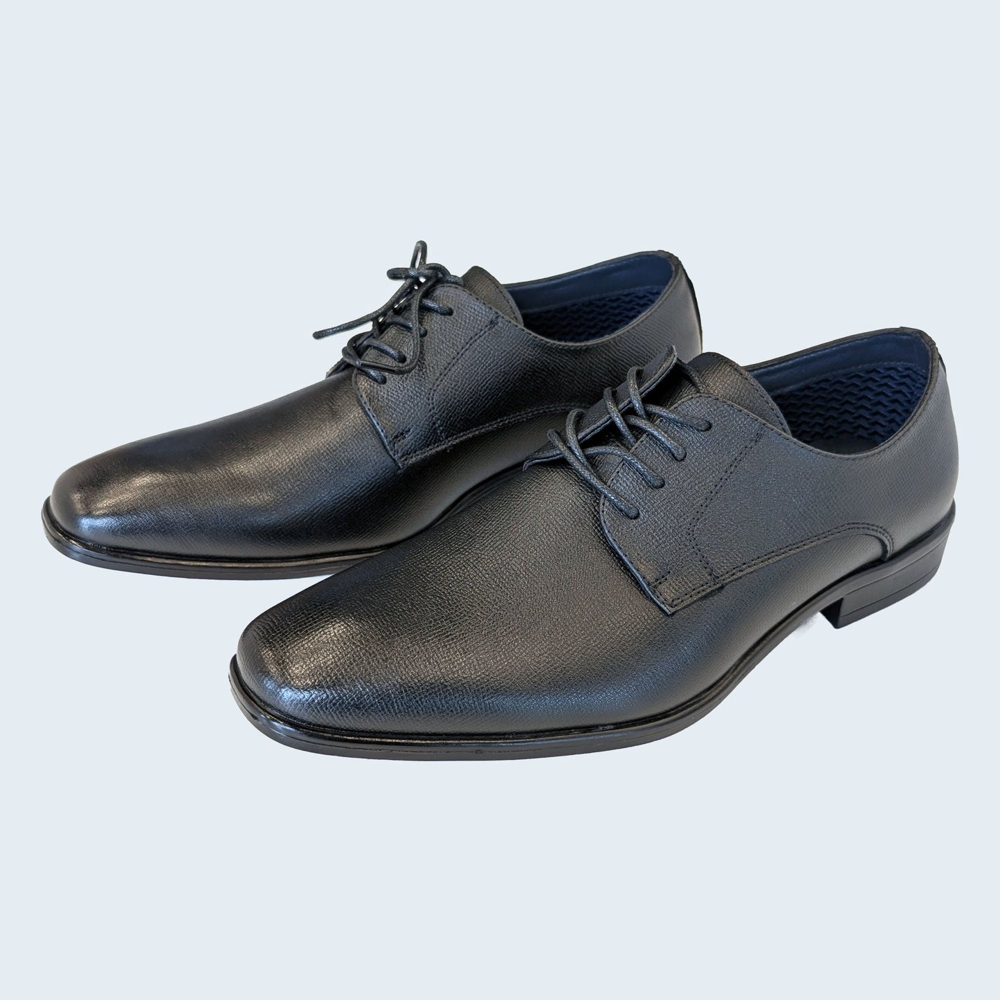 Men's Black Leather Oxford Dress Shoes by Allure