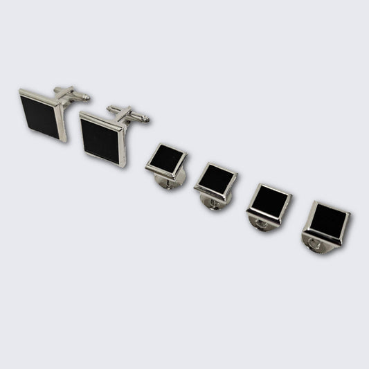 Onyx Silver Square Formal Set