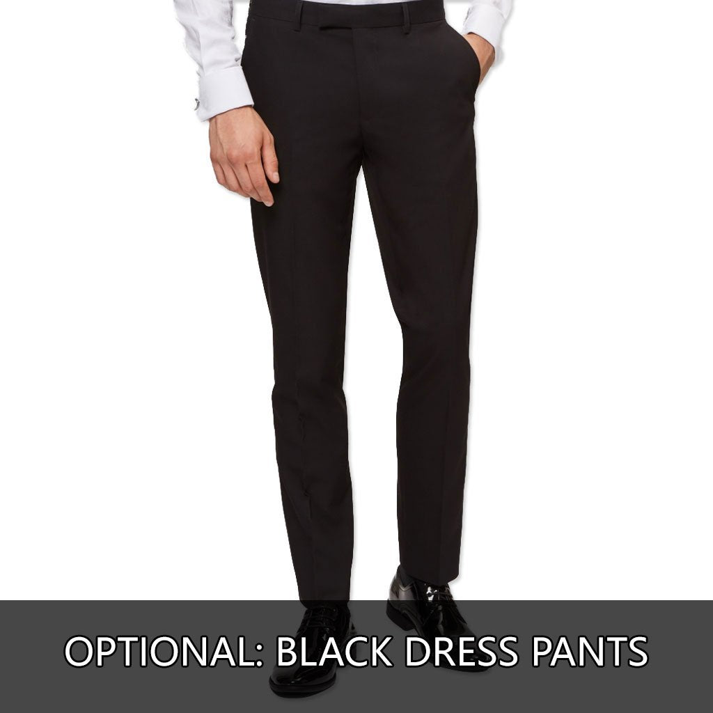 [DISCOUNTED] Navy Blue Tuxedo Jacket Shiny Slim Fit with Peak Lapel - Limited Sizes